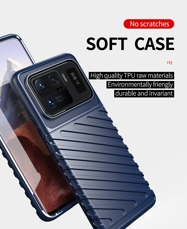 Case Xiaomi Mi 11 Ultra 5G # Pre-Order * เคสทันเดอร์ซีรีส์สิ่งทอลายทแยงเนื้อ TPU ป้องกัน *