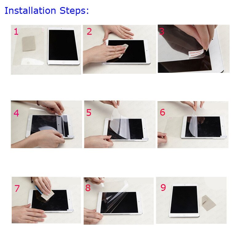 ฟิล์มกันรอย Lenovo Tab3 8 (TB3-850M) # Pre - Order * 2 ชิ้น/ล็อต หน้าจอ Protector ฟิล์ม Anti-ลายนิ้วมือป้องกันฟิล์ม *