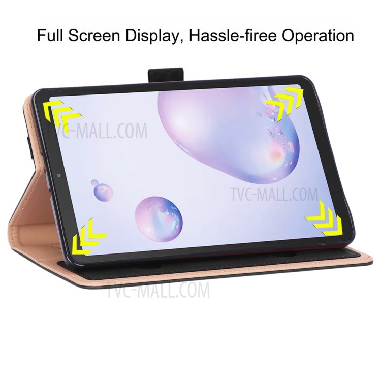 Case Samsung Galaxy Tab A7 (2020)/ Pre-Order * เคสแท็บเล็ตขาตั้งหนังพลิกสไตล์ธุรกิจพร้อมช่องเสียบการ์ด *