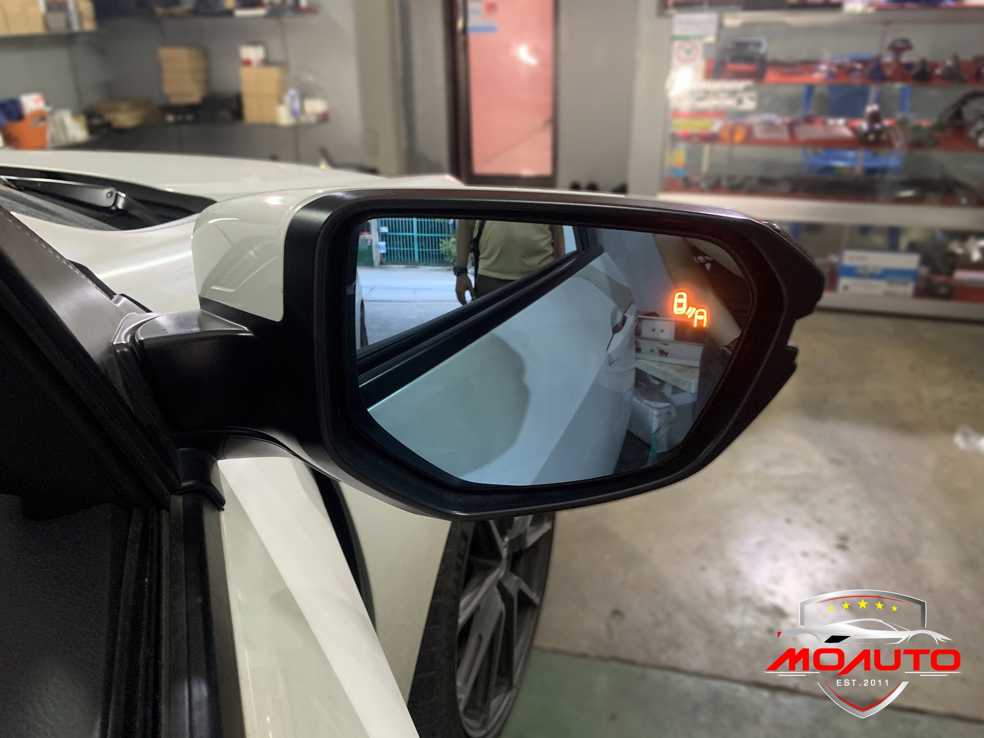 ชุดกระจกช่วยเตือนมุมอับสายตา V2 (Blind Spot Monitor) CIVIC FC / FK