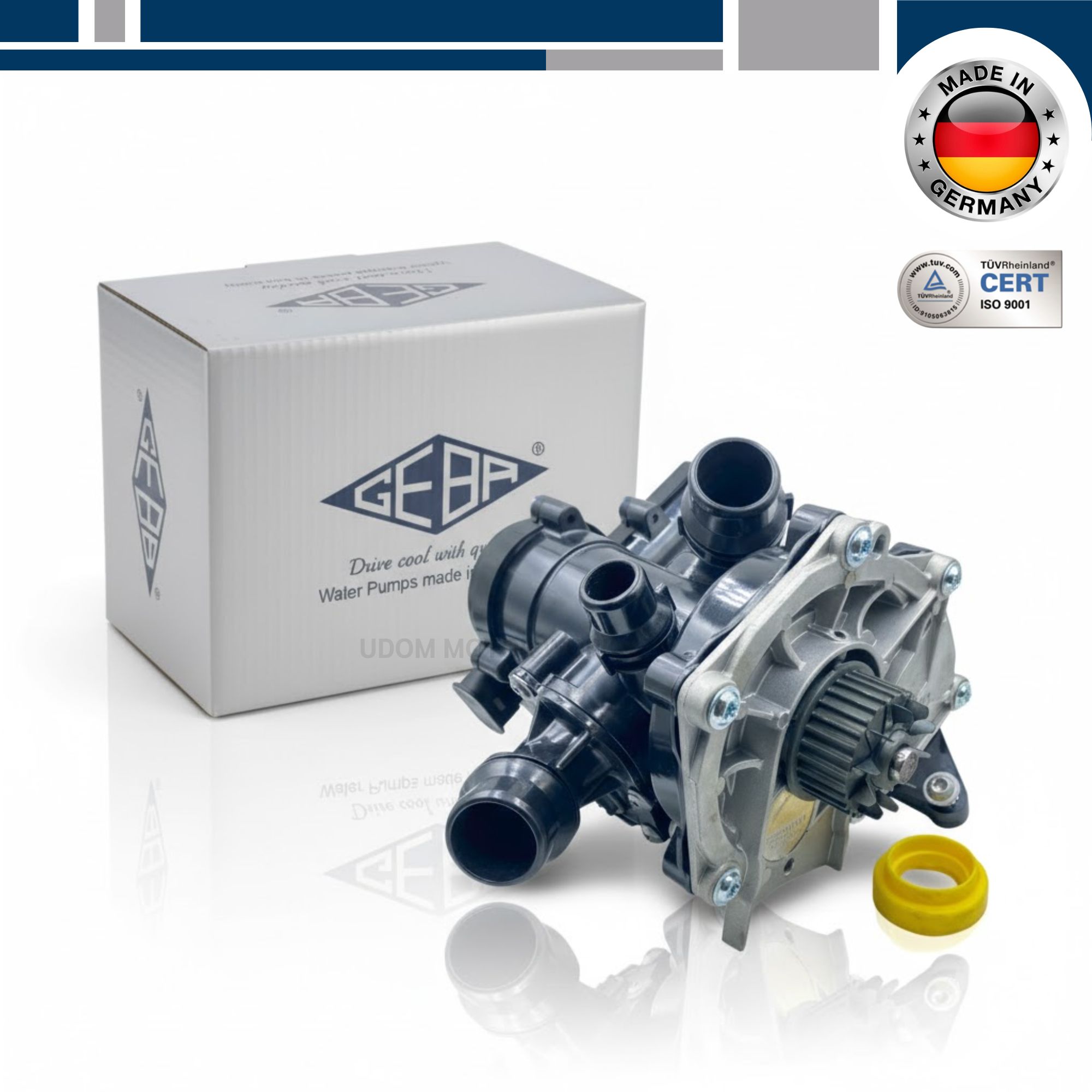 PORSCHE ปั๊มน้ำ+วาล์วน้ำ MACAN / ยี่ห้อ GEBA / 06K121011B 06L121005A 06L121012A 06L121111H / 95812111100 95812101200