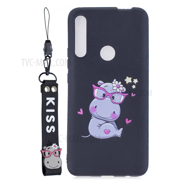 Case Huawei Y9 Prime 2019 / Pre-Order * เคสลวดลายการพิมพ์เคส TPU + เจลพร้อมสายรัดซิลิโคน *