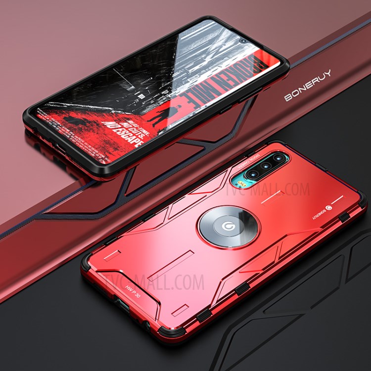 Case Huawei P30 / Pre-Order * Magic Shield อลูมิเนียมอัลลอยด์ + ซิลิโคนเปลือกมือถือไฮบริด *
