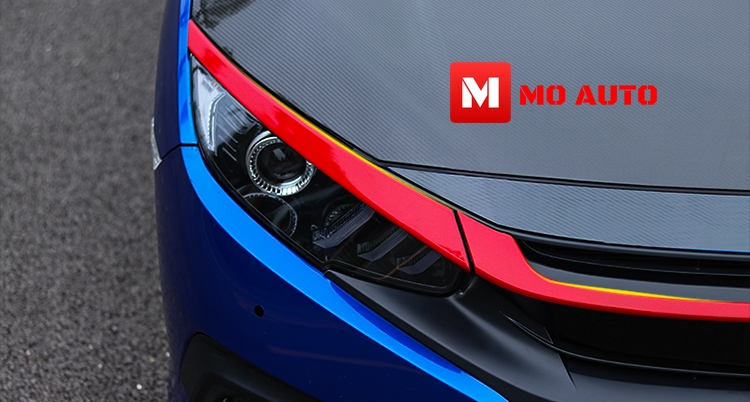 คิ้วกระจังหน้าแดง CIVIC FC / FK