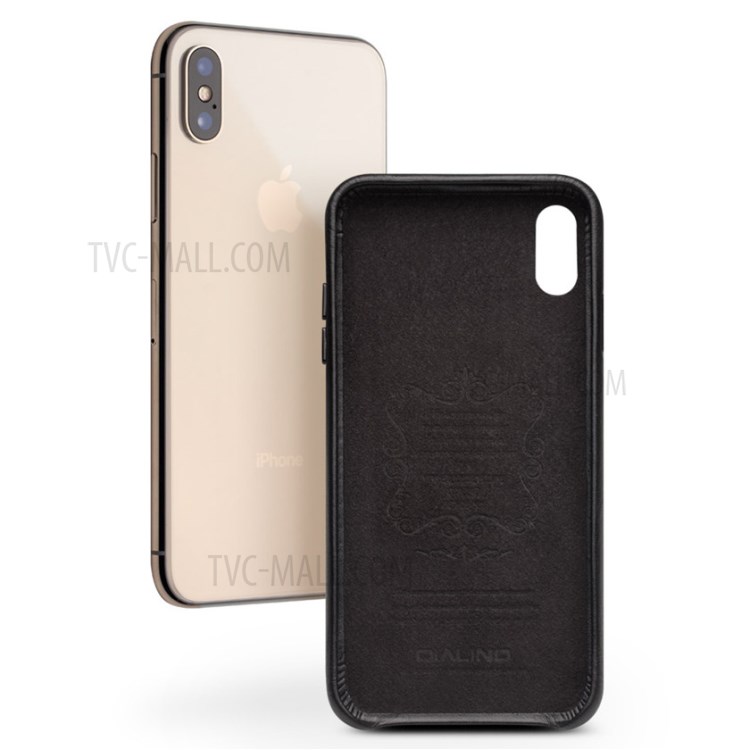Case iPhone X, iPhone XS / Pre-Order * QIALINO ปกหนังลายสาน ปกหนังวัวชั้นบนสุด *