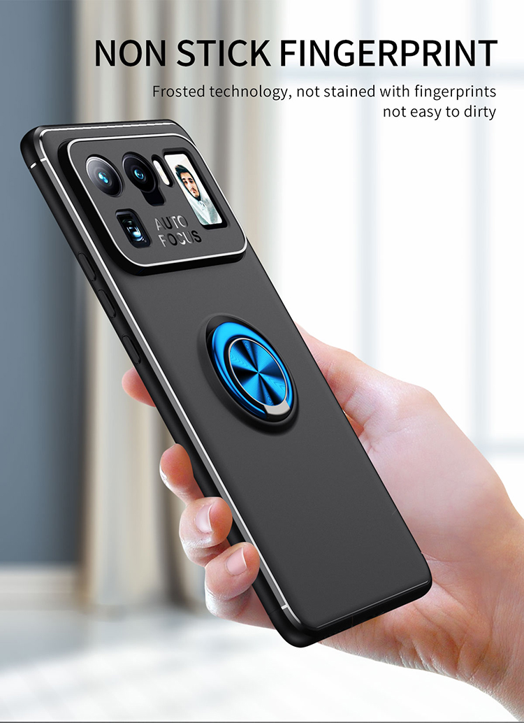 Case Xiaomi Mi 11 Ultra 5G # Pre-Order * เคสขาตั้งแหวนโลหะฝาครอบ TPU [แผ่นแม่เหล็กในตัว] *