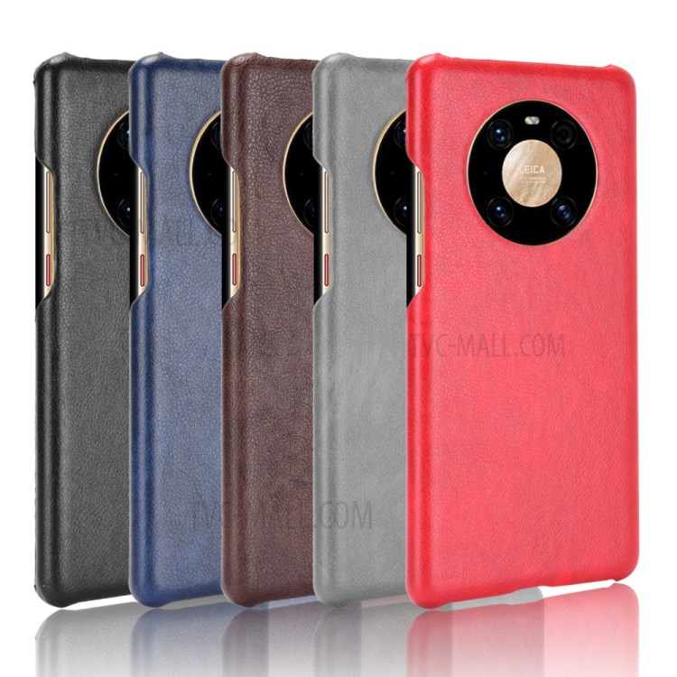 Case Huawei Mate 40 Pro / Pre-Order * เคสพีซีเคลือบผิวลิ้นจี่ เนื้อลิ้นจี่พื้นผิวเคลือบหนัง PU ป้องกันลายนิ้วมือ *