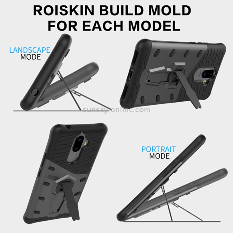 Case Lenovo K8 Note / Pre-order * เคส Hybrid PC + TPU Dropproof Sniper เคสปกคลุมป้องกันด้านหลังกับผู้ถือ 360 องศา + ขาตั้ง *