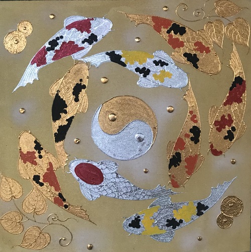 ภาพมงคล ขนาด 100 x 100 cm. ลาย 017