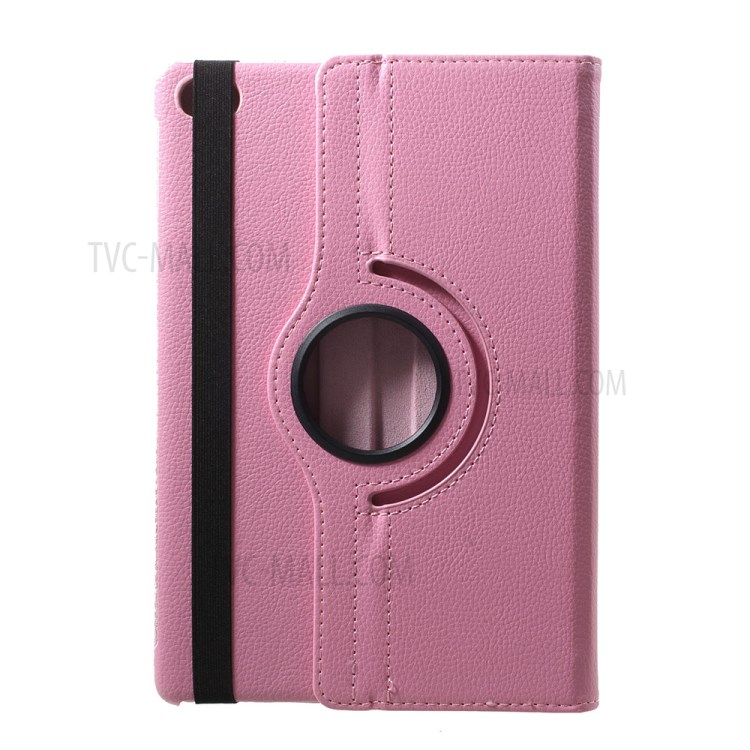 Case Huawei MediaPad M5 Lite 10' / Pre-order * เคสหนังหมุน 360 องศาแบบหมุนผิวลิ้นจี่ *