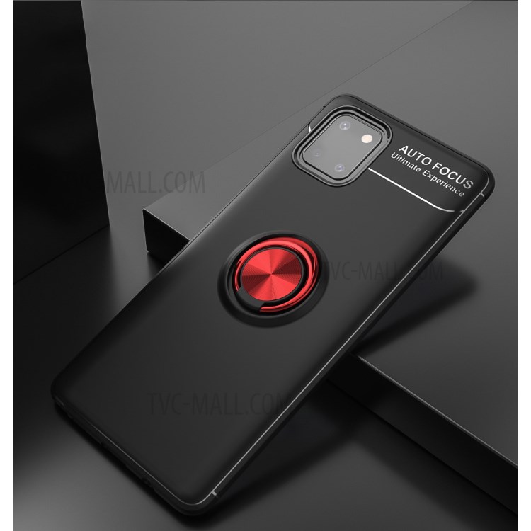 Case Samsung Galaxy Note 10 Lite / Pre-Order * LENUO แหวนนิ้วขาตั้งปกโทรศัพท์ TPU [ในตัวแผ่นโลหะแม่เหล็ก] *