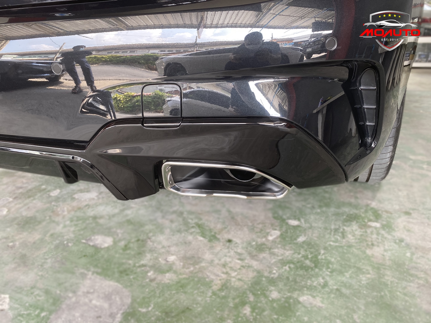 DIFFUSER ท้ายททรง M340i + ปลายท่อใบไม้คู่ BMW G20