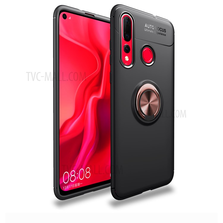 Case Huawei Nova 4 / Pre-Order * เคส TPU + แหวนนิ้ว + ขาตั้ง (Built-in โลหะแผ่นแม่เหล็ก) *