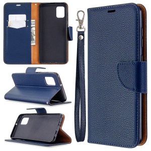 Case Samsung Galaxy A31 / Pre-Order * เคสลิ้นจี่พื้นผิวพร้อมซองหนังขาตั้งกระเป๋าสตางค์ *