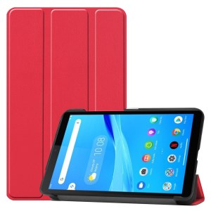 Case Lenovo Tab M7 / Pre-order * เคสผิวหนังลิ้นจี่หนัง PU หนัง 3 - พับ *