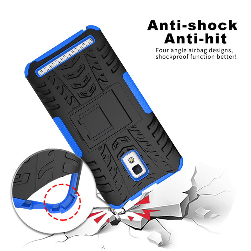 Case Lenovo A6600 / Pre-order * พีซีภายนอก + ด้านใน TPU = การป้องกันชั้นสองชั้น พร้อมขาตั้ง *