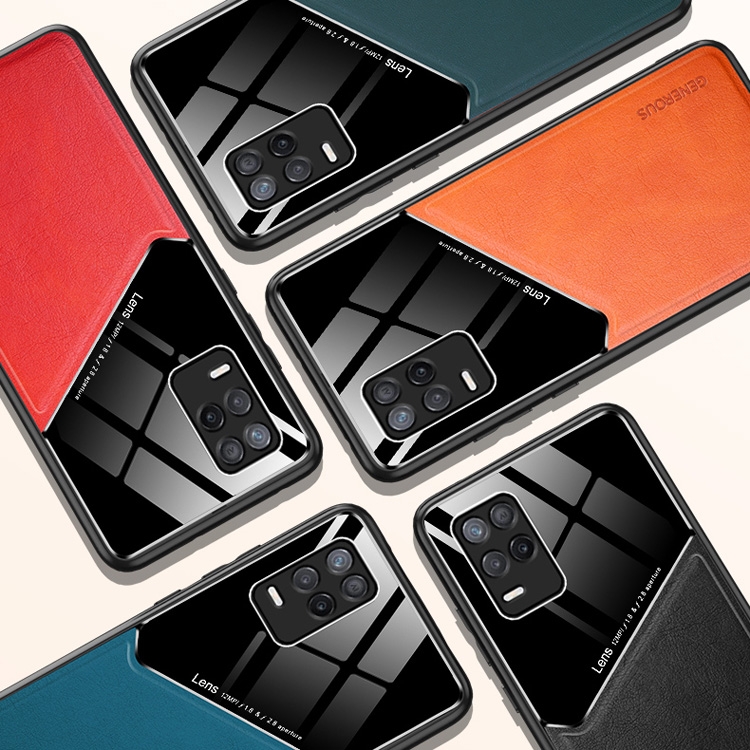 Case Realme 8 5G # Pre-Order * เคสหนังรวมทุกอย่าง + เคสแก้วออร์แกนิกพร้อมแผ่นเหล็ก *