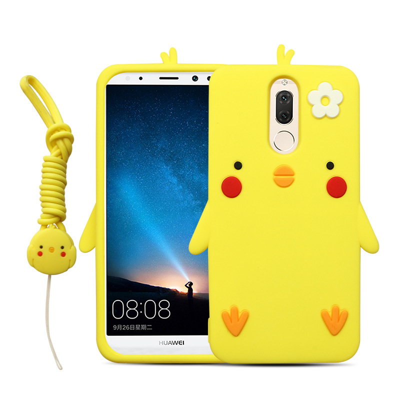 Case Huawei nova 2i / Pre-order * 3Dการ์ตูนน่ารัก silicon tpu + เชือกเส้นเล็ก *