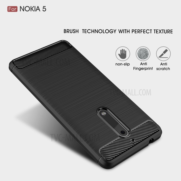 Case Nokia 5 / Pre-order * คาร์บอนไฟเบอร์ Brushed TPU *