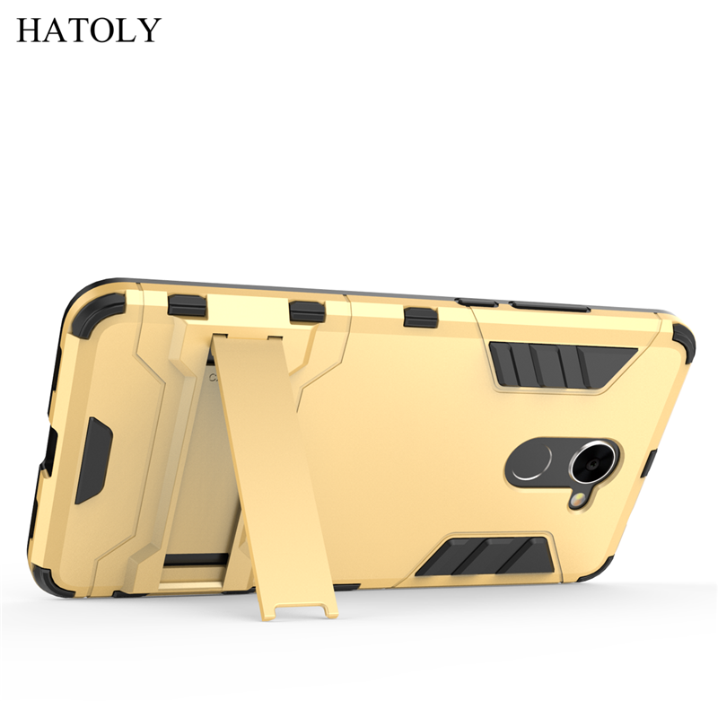 Case Huawei Y7 2017 / Pre-order * เคสพลาสติกไฮบริด + วัสดุ TPU พร้อมขาตั้ง *