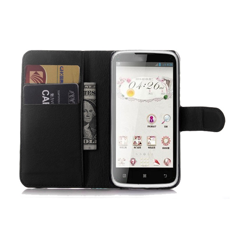 Case Lenovo A516 / Pre-order * เคสผิวลิ้นจี่ กระเป๋าสตางค์ซองหนัง PU *