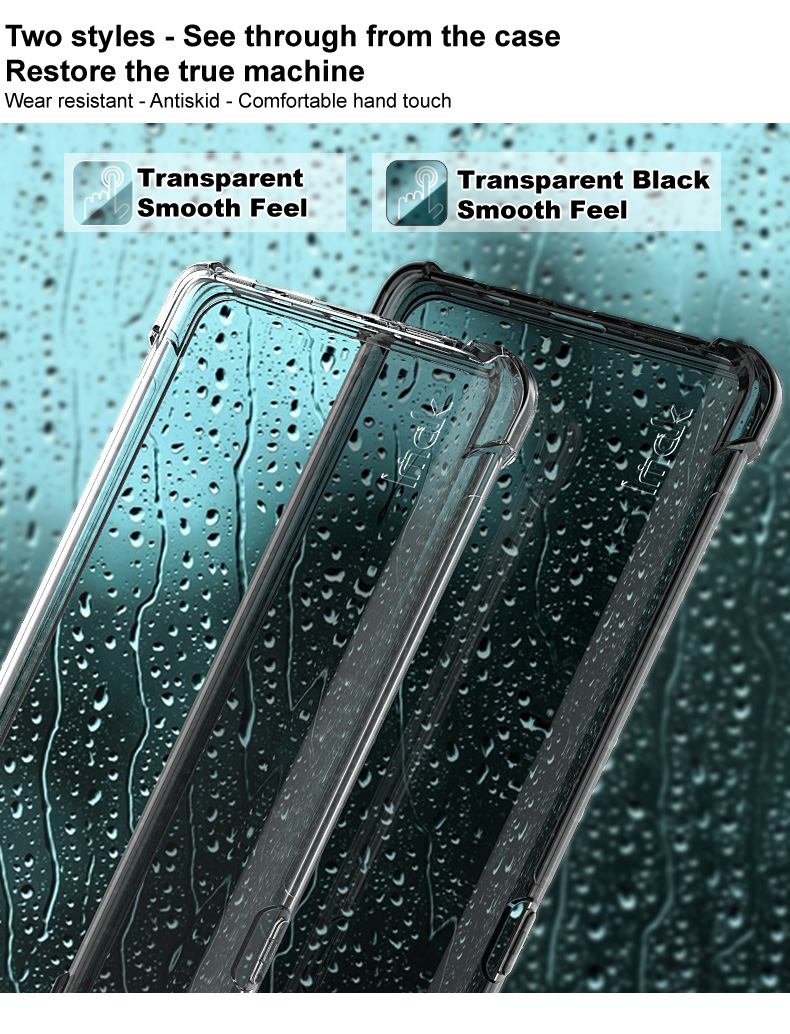 Case Sony Xperia Pro-I # Pre-Order * IMAK ถุงลมนิรภัย 4 มุมกันกระแทกเคสโทรศัพท์ TPU อ่อน + พร้อมตัวป้องกันหน้าจอ *