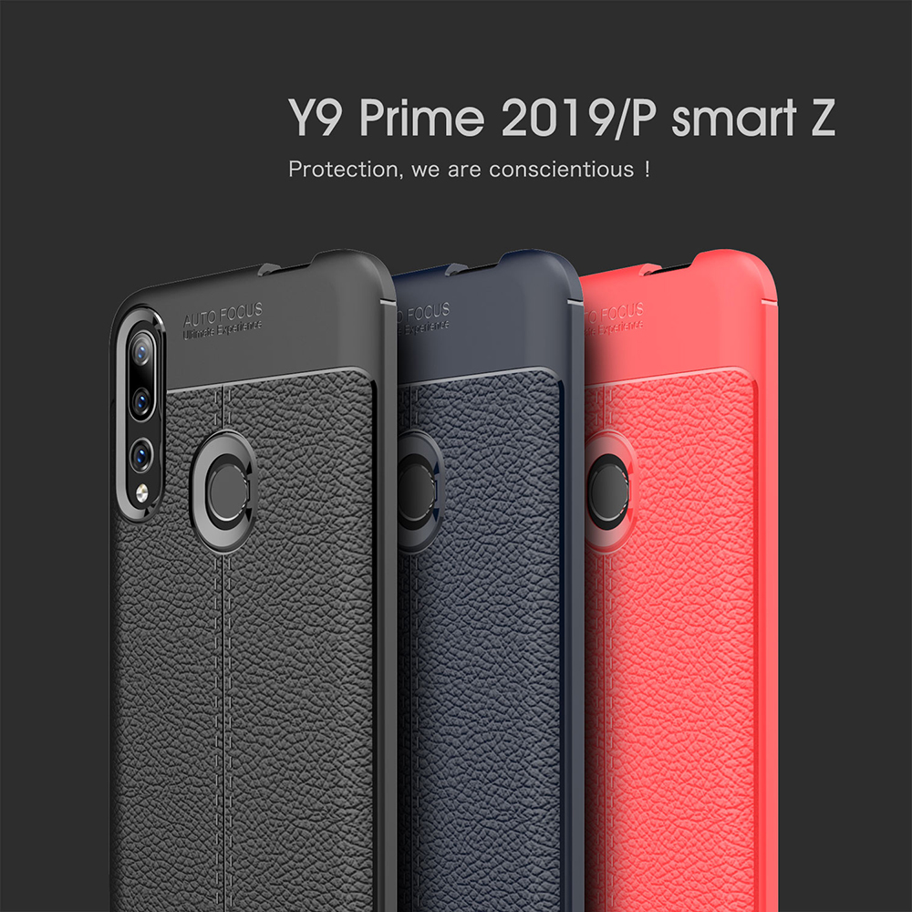 Case Huawei Y9 Prime 2019 / Pre-Order * เคส TPU แบบสัมผัสเนื้อลิ้นจี่ *
