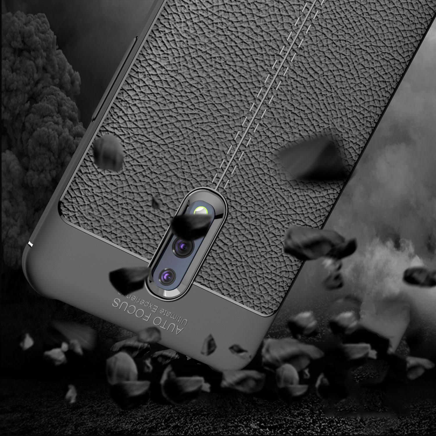 Case OPPO Reno / Pre-order * เคส TPU พื้นผิวลิ้นจี่ *