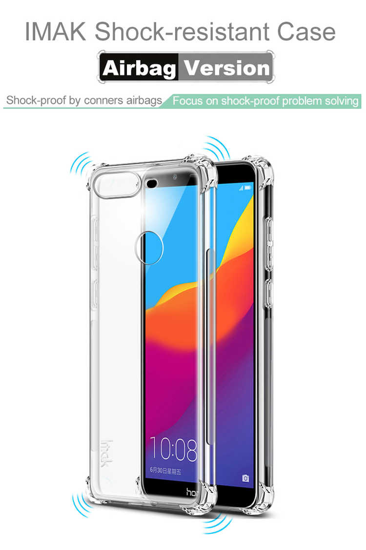 Case Huawei Y7 Pro 2018 / Pre-order * IMAK กันกระแทก 4 มุม TPU Case + Screen Protector ฟิล์ม *