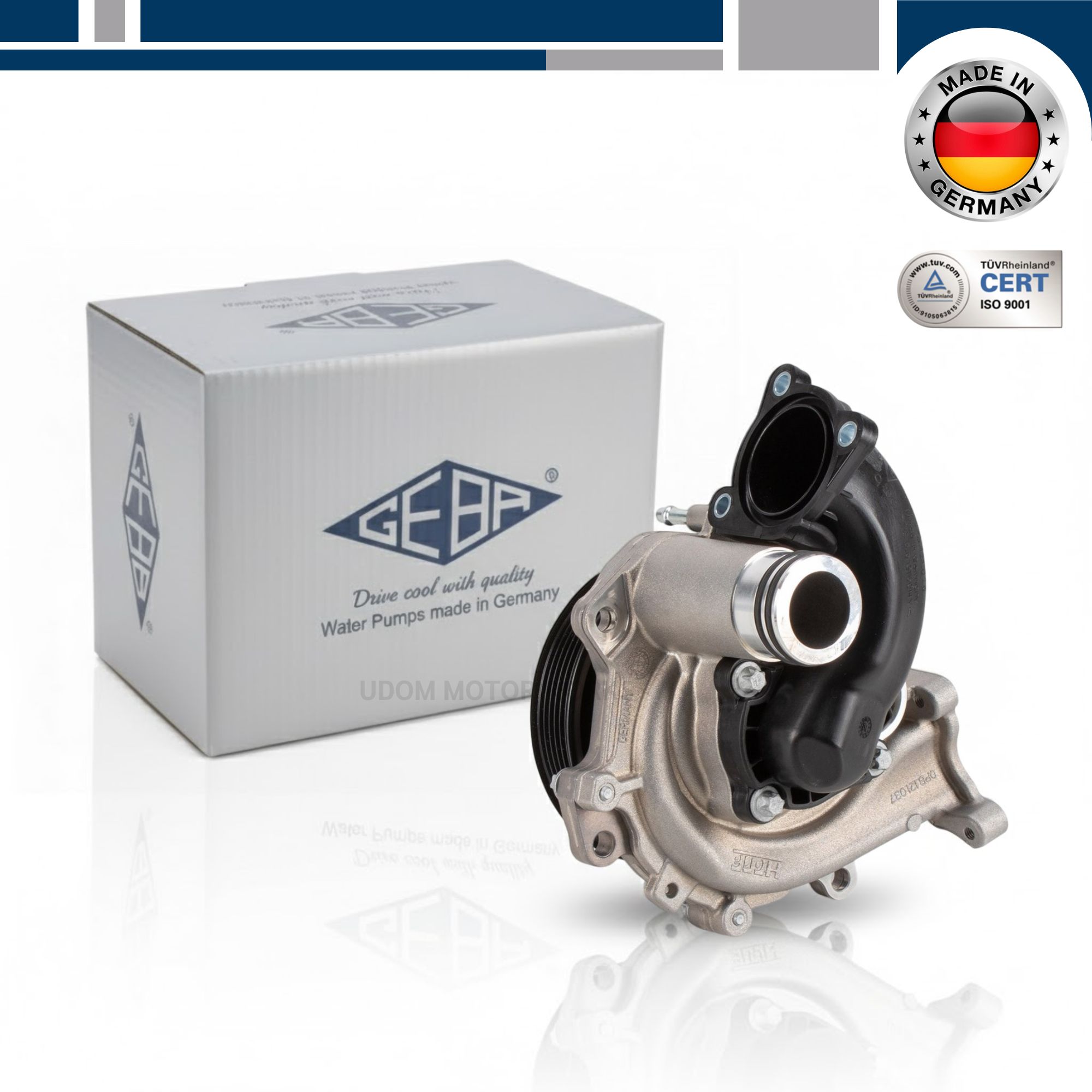 PORSCHE ปั๊มน้ำ 911 / ยี่ห้อ GEBA / 9A210603972 9A210603970 9A210603971 9A210603973