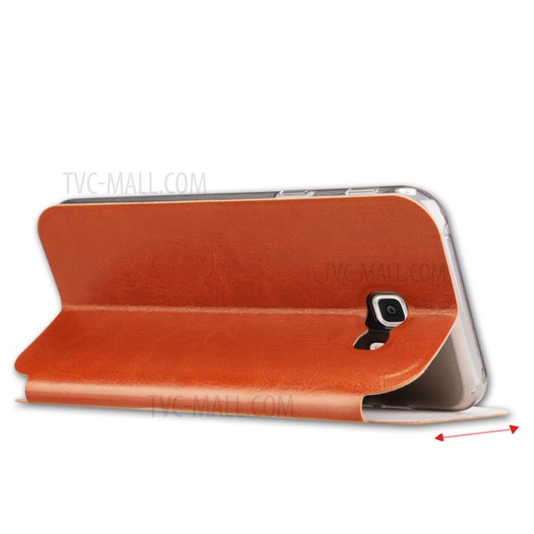 Case Samsung Galaxy A7 2017 / Pre-order * MOFI Rui Series หนัง PU ที่มีฝีมือดี ฝาครอบด้านหน้าฝังด้วยแผ่นเหล็กที่แข็งแกร่ง *