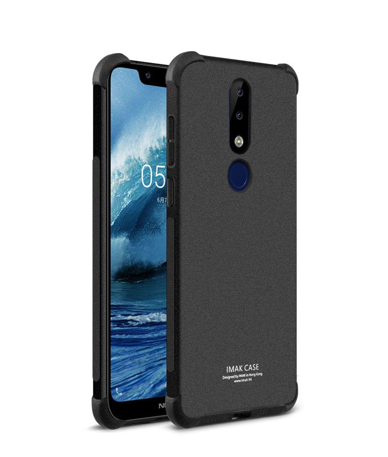 Case Nokia 6.1 Plus / Pre-order * IMAK พรีเมี่ยม TPU ยืดหยุ่นและทนทาน กันกระแทกทั้งสี่มุม + ฟิล์มกันรอยหน้าจอ *