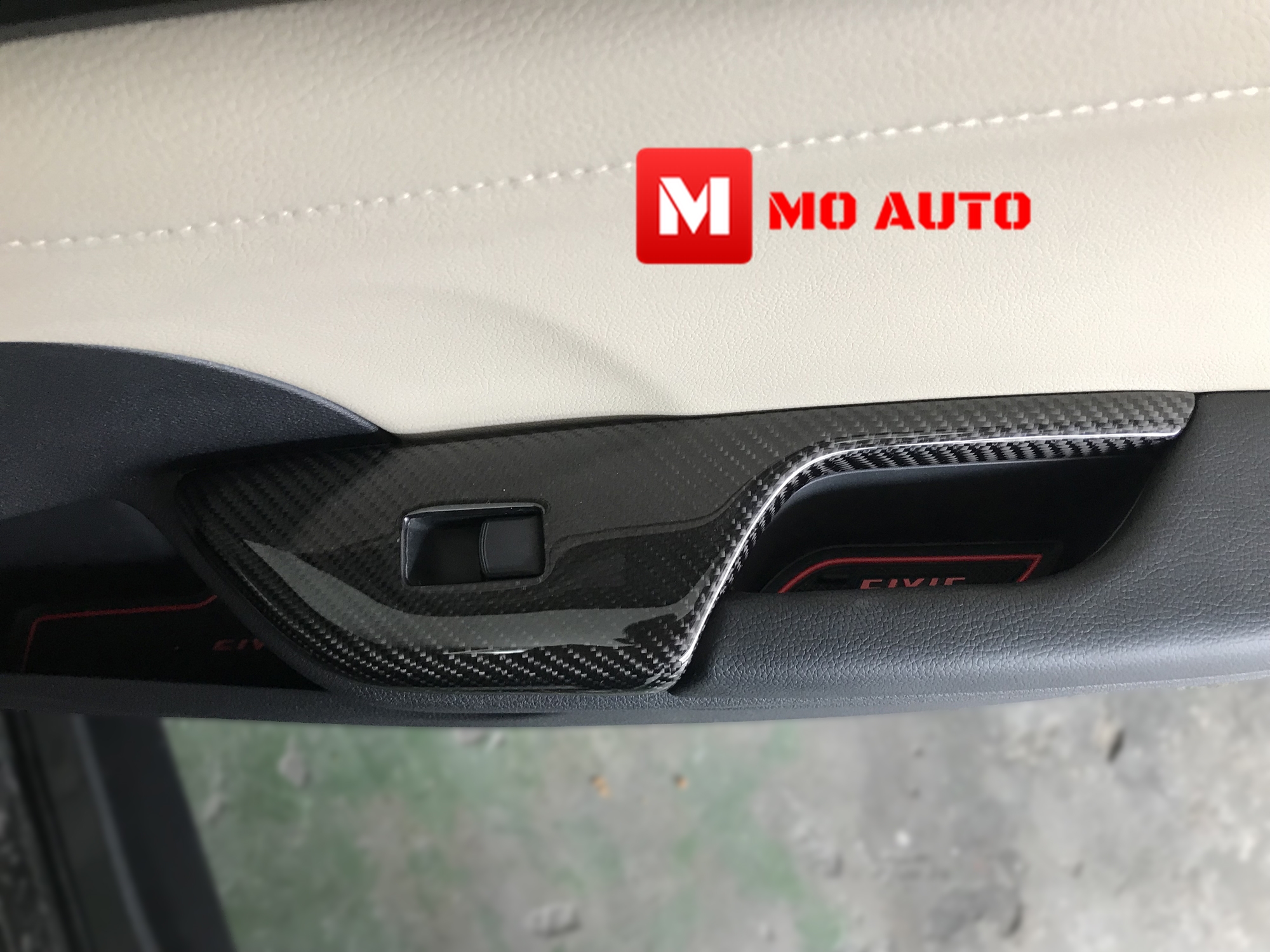 ครอบแผงสวิทช์กระจก Carbon แท้ CIVIC FC / FK 2016-2021