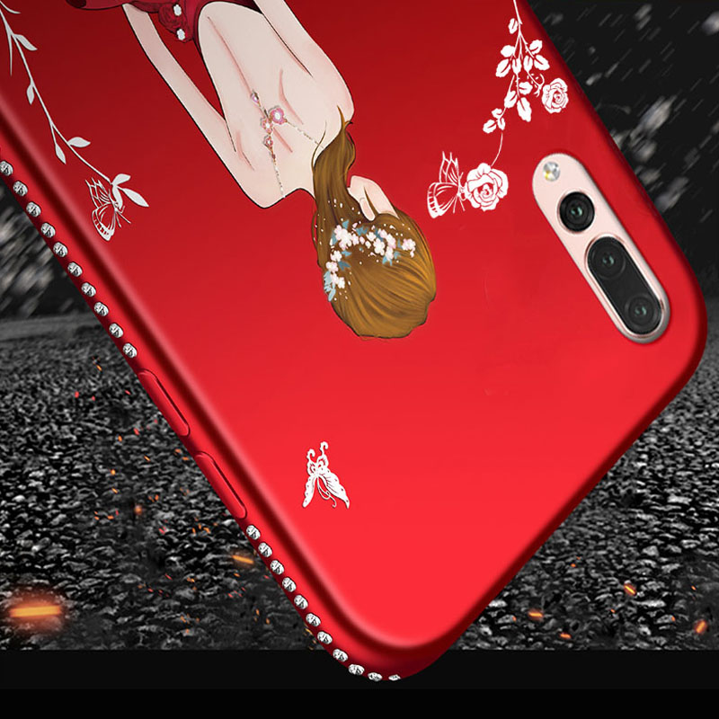 Case Huawei P20 Pro / Pre-order * 3D เพชร TPU ซิลิโคนอ่อนนุ่ม การ์ตูนน่ารัก + สายคล้องคอ *