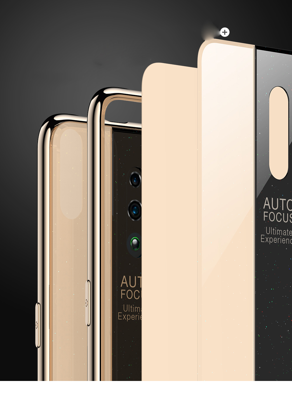 Case OPPO Reno / Pre-order * Electroplated TPU Edge + Plexiglass PC Back Hybrid ปกโทรศัพท์ *