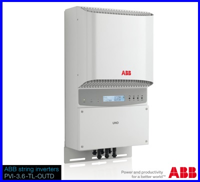 Inverter (หม้อแปลงไฟฟ้า) รุ่น ABB PVI-5000-TL-OUTD-S **กรุณาติดต่อเจ้าหน้าที่ ถ้าสินค้ามี น้ำหนัก เกิน 25,000 กรัม ไม่จัดส่ง**