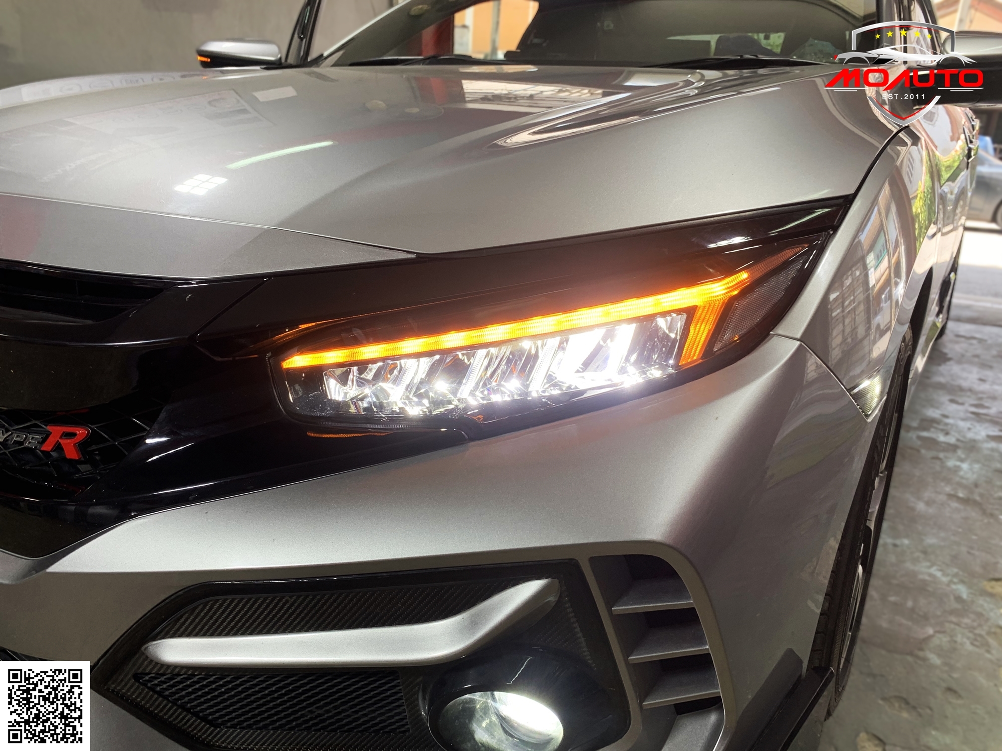 โคมไฟหน้า LED ทรง Audi Style CIVIC FC / FK 2016-2021