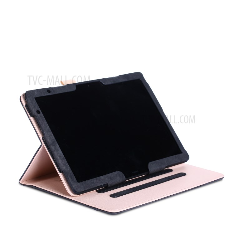 Case Huawei MediaPad T5 / Pre-Order * เคสสมาร์ทฟังก์ชั่นปลุก / นอนหลับประหยัดพลังงาน อ่านง่ายด้วยมือเดียวด้วยสายคล้องมือยืดหยุ่น *