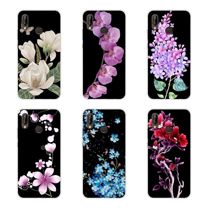 Case Huawei Y9 2019 / Pre-orde * เคสซิลิโคนดอกไม้ การ์ตูน ยอดนิยมจิตรกรรมซอฟท์ TPU ปกหลัง *