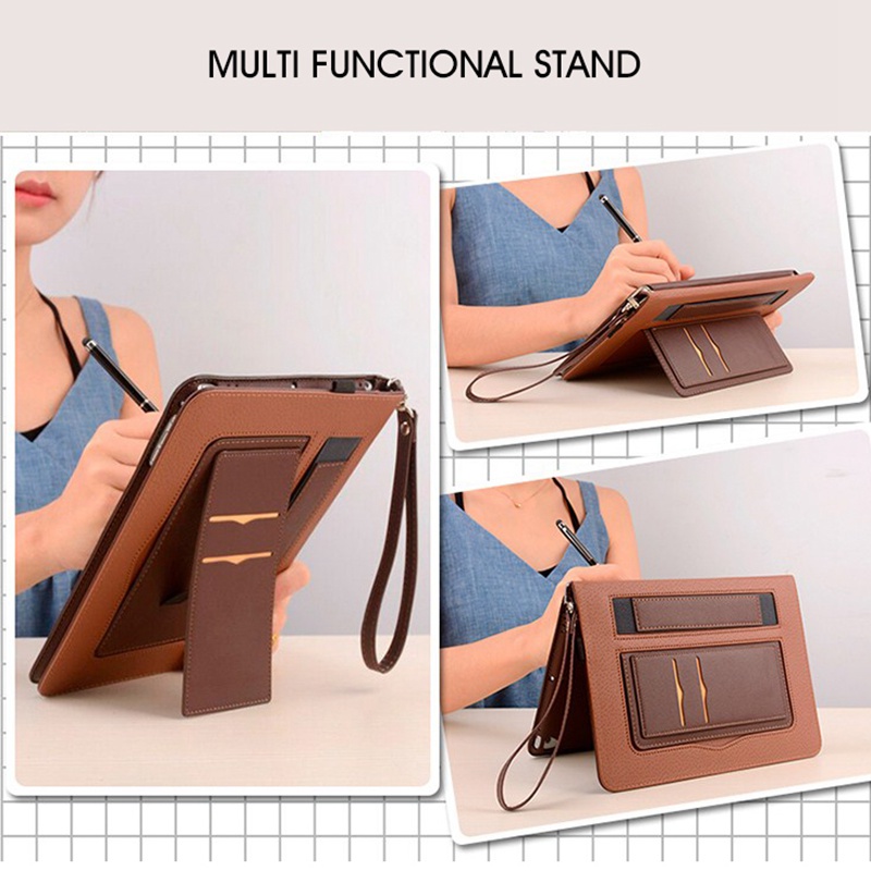 Case Huawei MediaPad M3 # Pre-order * เคส M3 กับผู้ถือมือ Strip ปกคลุมยืนพลิกซองหนังฟังก์ชั่นปก *