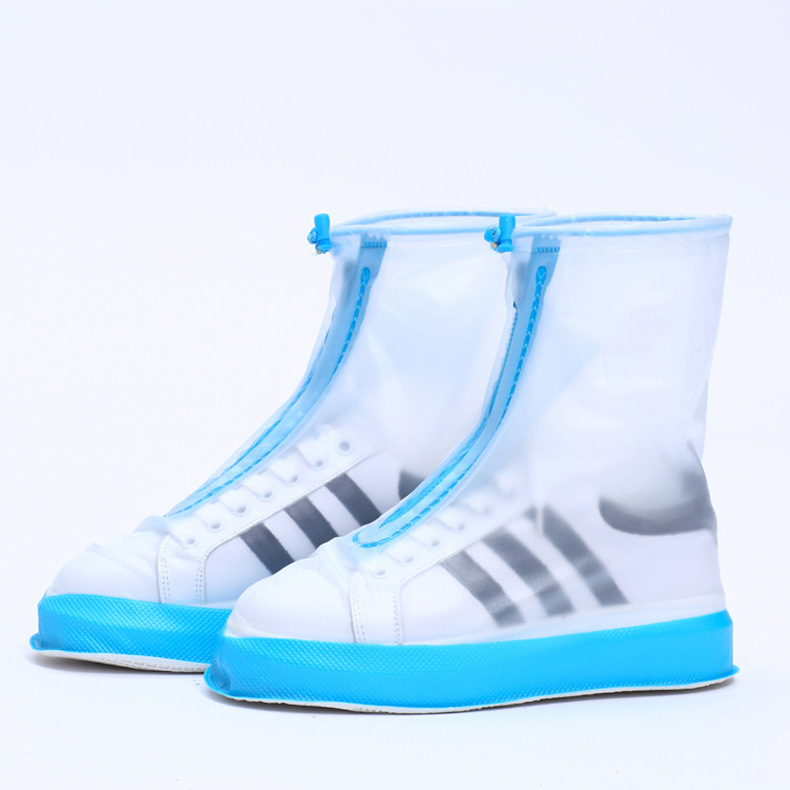 ถุงสวมรองเท้ากันน้ำ สีฟ้า ไซส์ S-M-XL