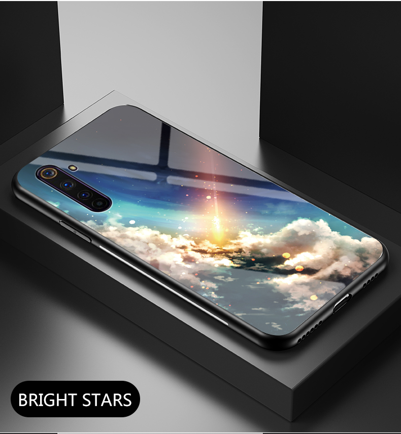 Case Realme 6 Pro / Pre-Order * กระจก Starry Sky ลวดลาย + PC + TPU Combo Shell รูปแบบท้องฟ้าที่เต็มไปด้วยดวงดาวเพิ่มองค์ประกอบที่มีสไตล์มากขึ้น *