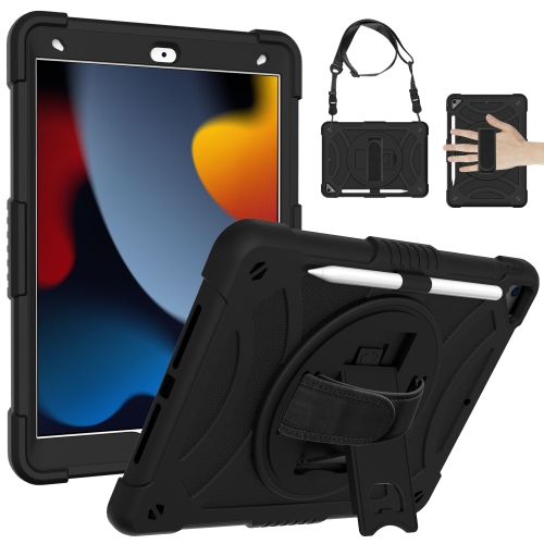 Case Apple iPad 10.2 2021/2020/2019 # Pre-Order * PC + เคสแท็บเล็ตซิลิโคนผสม พร้อมสายคล้องคอ *