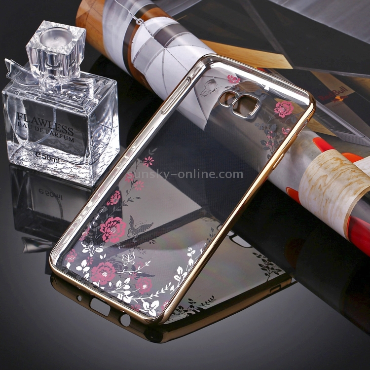 Case Samsung Galaxy A7 2017 / Pre-order * เคสดอกไม้แบบเพชรที่หุ้มฉนวนไฟฟ้า Soft TPU *