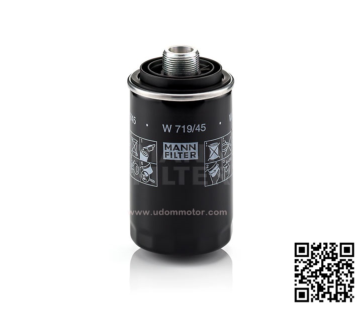 ไส้กรองน้ำมันเครื่อง AUDI Q3, Q5 2.0 TFSI (รูปจริง) / Oil Filter, 06H115561, 06J115403C