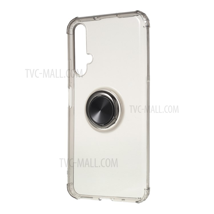 Case Huawei Nova 5T / Pre-order * เคส TPU แบบใสพร้อมขาตั้ง แหวนหมุนได้ 180 องศาช่วยให้ใช้งานมือเดียวได้ง่าย *