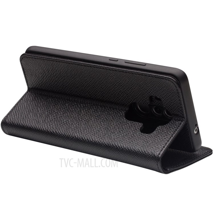 Case Huawei Mate 10 Pro / Pre-order * QIALINO Cross Texture กระเป๋าสตางค์หนังวัวแท้ ถอดได้ *