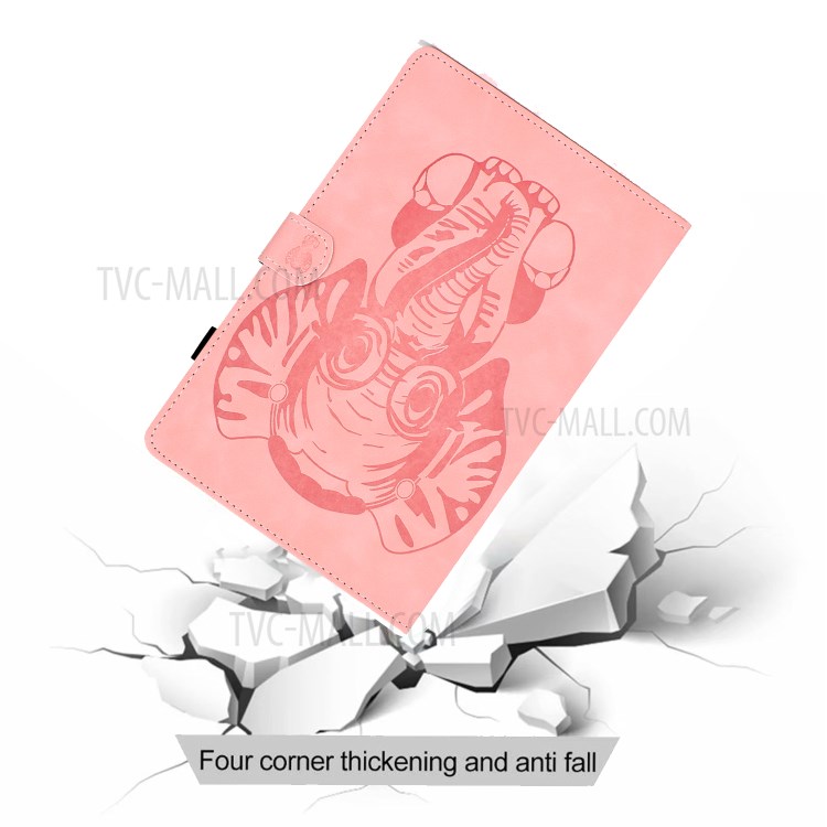 Case Samsung Galaxy Tab S6 Lite / Pre-Order * เคสลายประทับช้างการ์ดสล็อตยืนซองหนังตราตรึงใจด้วยรูปแบบช้างปรับแต่งอุปกรณ์ มีช่องเสียบการ์ดเพื่อถือบัตรของคุณ *