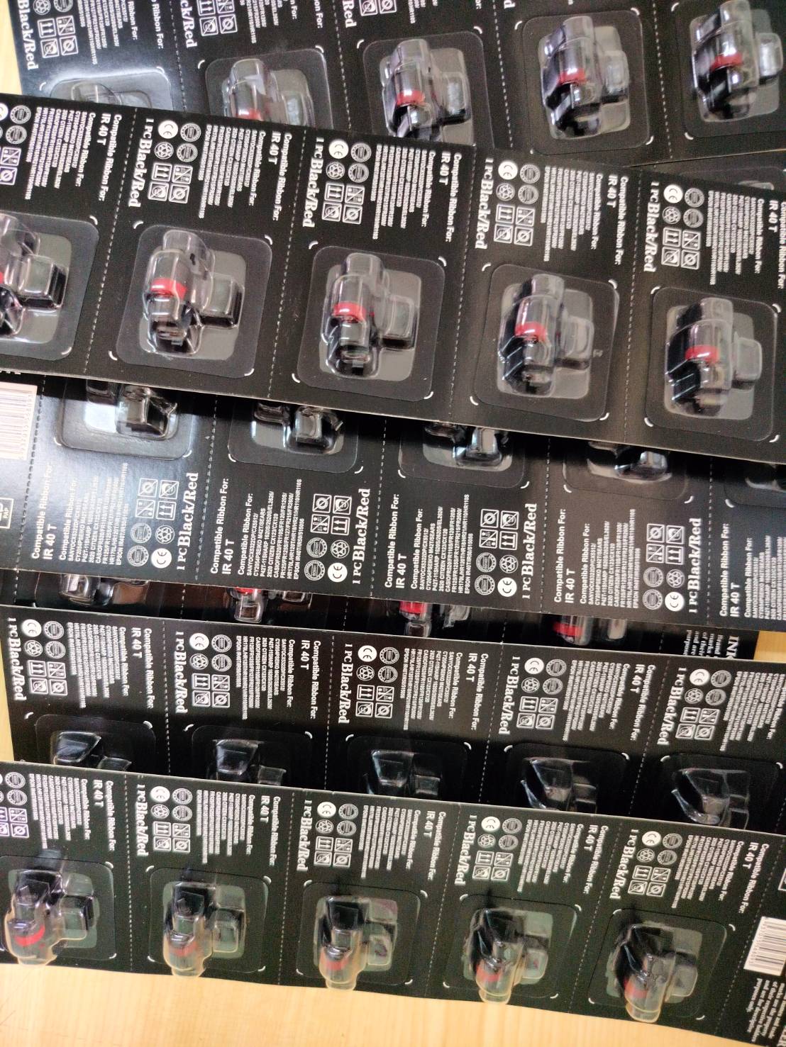 COMPUTE ผ้าหมึกเครื่องคิดเลขIR-40T / IR40T เทียบเท่า สีดำ-แดง อิงค์โรลเลอร์