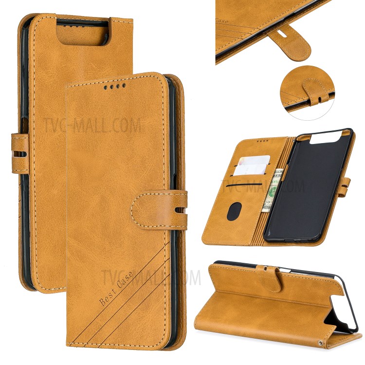Case Samsung Galaxy A80, A90 / Pre-Order * เคสหนังแยกกระเป๋าเงินเพื่อเก็บบัตรเครดิตและเงินสด *